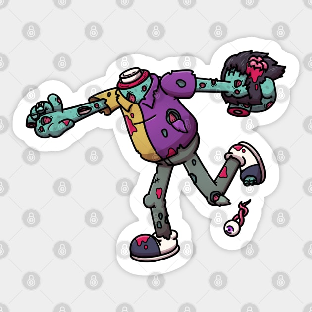 Bowling Zombie Sticker by TheMaskedTooner